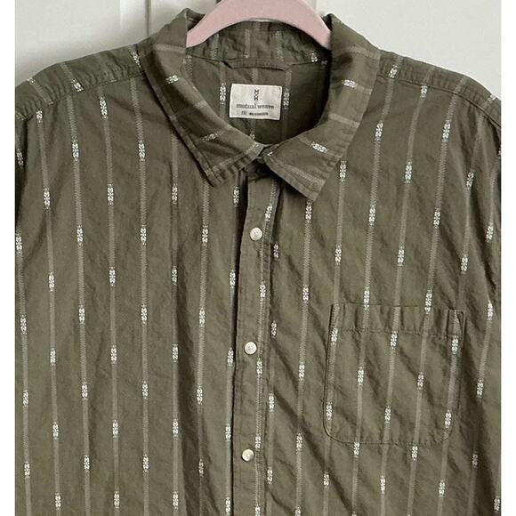 Mutual Weave Mens Shirt Size 2XL Green Short Sleeve Button Down Casual - Picture 3 of 10